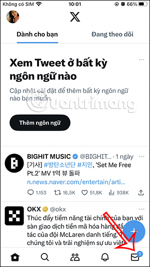 Tin nhắn trên Twitter