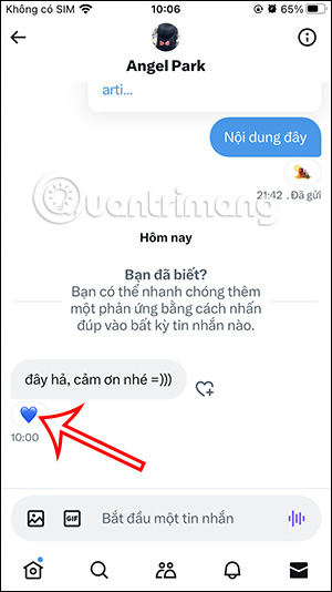 Thay biểu tượng cảm xúc tin nhắn Twitter