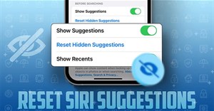 Cách reset gợi ý Siri bị ẩn trên iPhone
