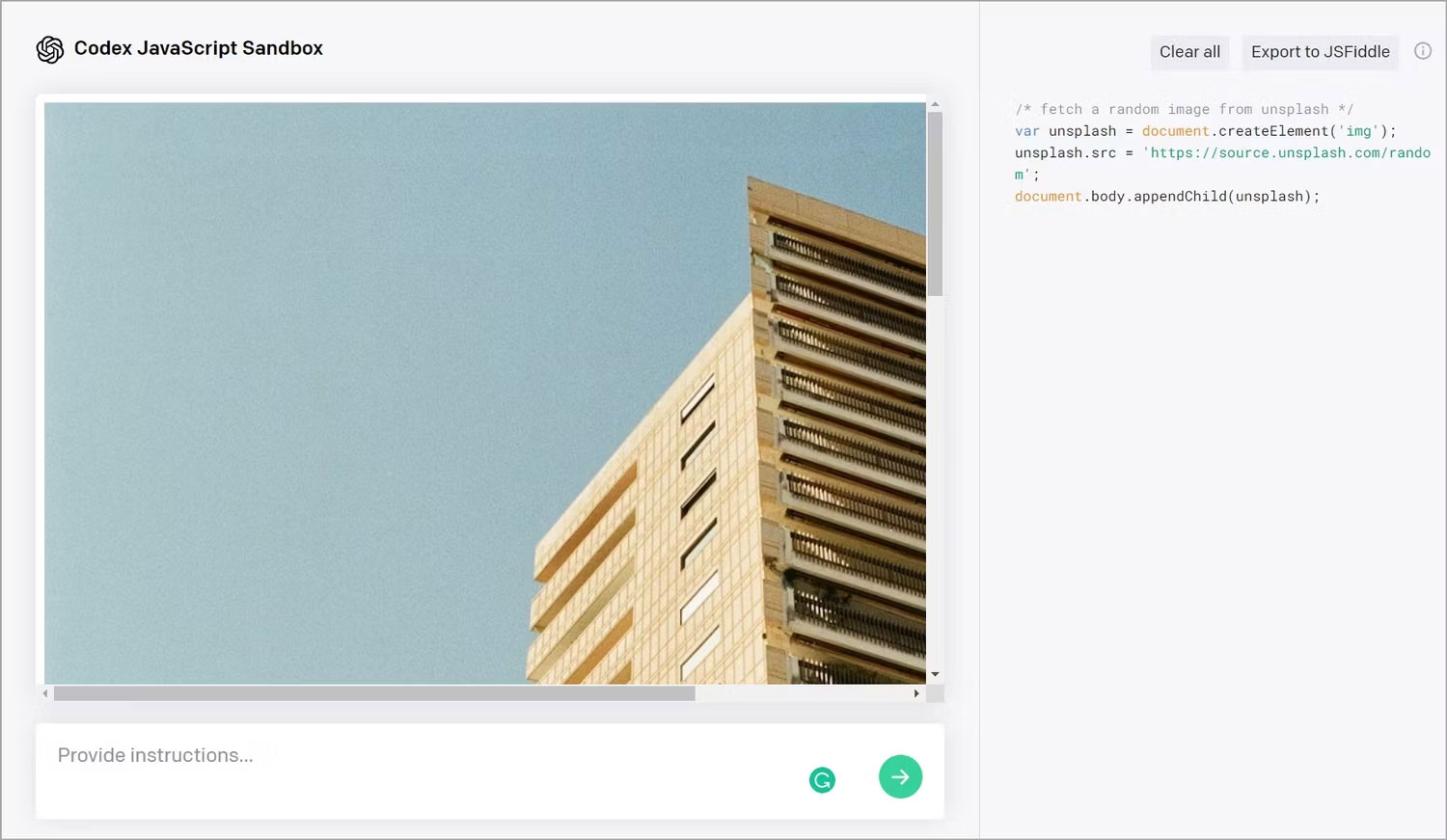 SandBox Codex JS