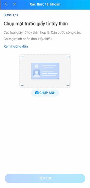 Đổi thông tin xác thực tài khoản Zalo