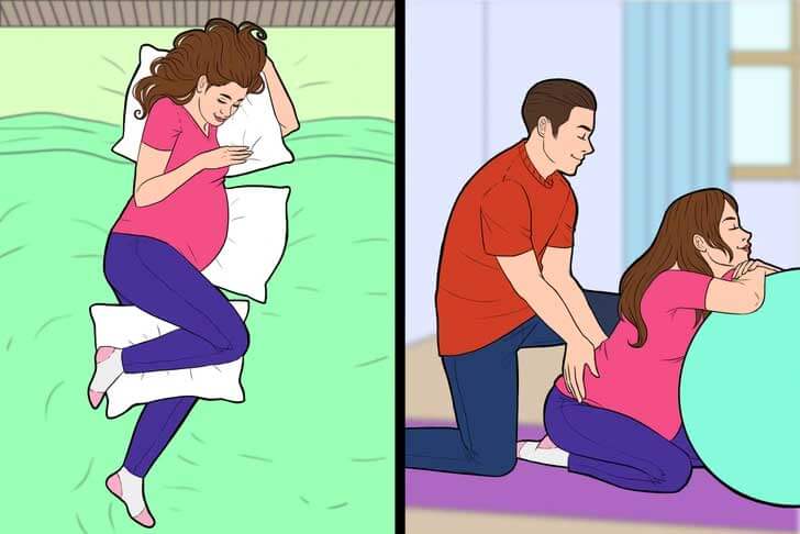 Vị trí massage cho bà bầu