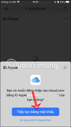 Xác thực đăng nhập tài khoản Apple ID