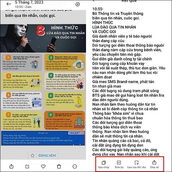 Hiển thị chữ trong ảnh thành văn bản