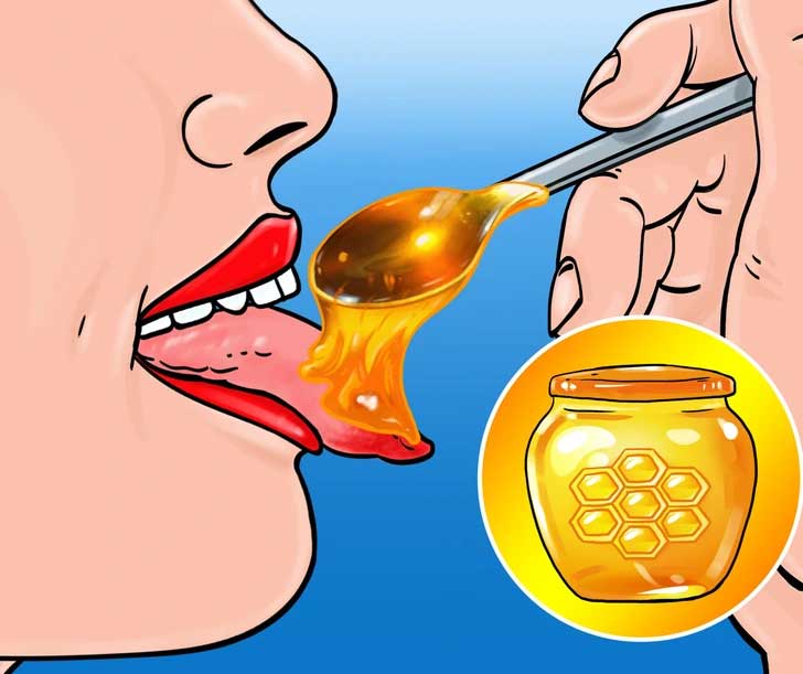 Bôi mật ong trị bỏng lưỡi