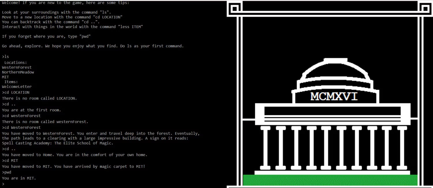 Tương tác với Terminus Game trên website