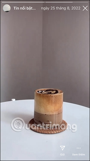 Tin đã thêm vào tin nổi bật Instagram