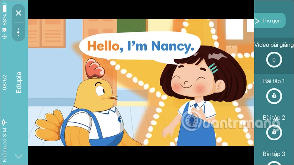 Video bài giảng trên Edupia