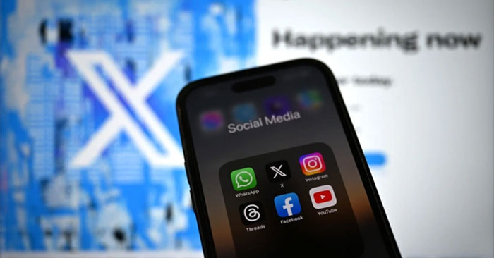 Logo X trên ứng dụng 