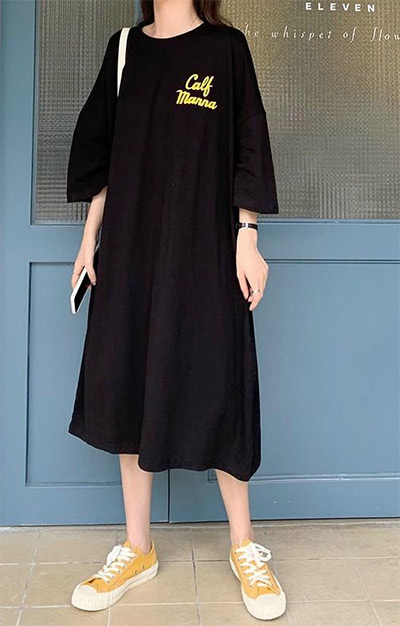 Nên tránh váy thun dáng dài 