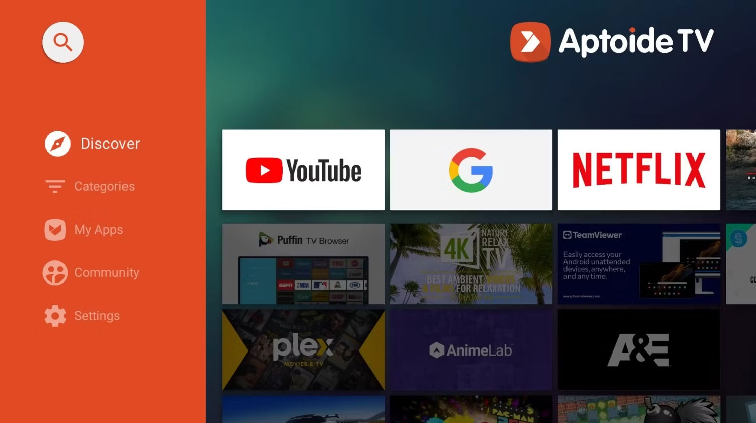 Aptoide trên Android TV