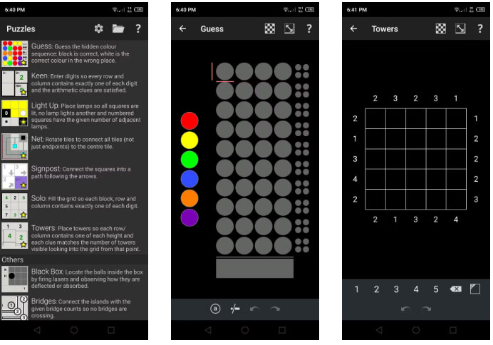 Simon Tatham's Puzzles