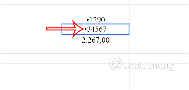 Phím tắt tạo dấu chấm đầu dòng Google Sheets