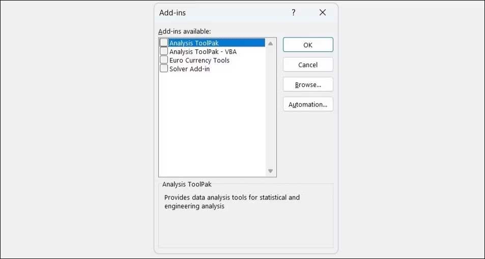 Add-ins trong Excel