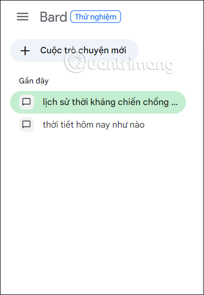 Hoạt động trên Google Bard
