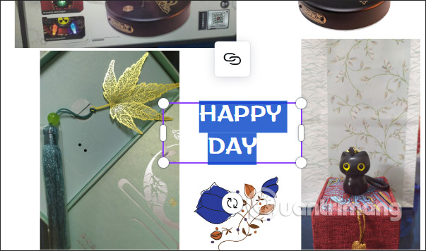 Chọn chữ muốn gạch chân trong Canva