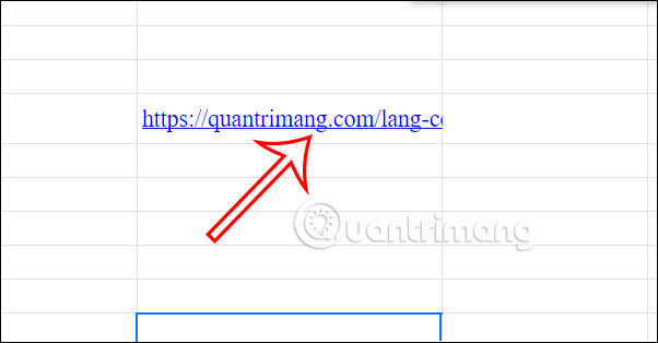 Paste link trang web tạo mã QR Google Sheets