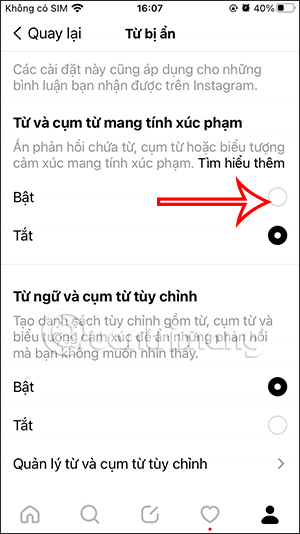 Kích hoạt ẩn bình luận xúc phạm Threads