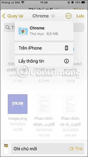 Thư mục lưu PDF