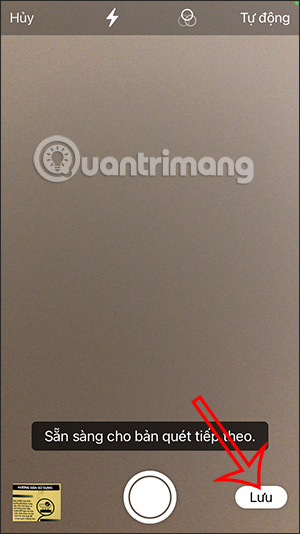 Lưu tài liệu đã quét bằng Note trên iPhone