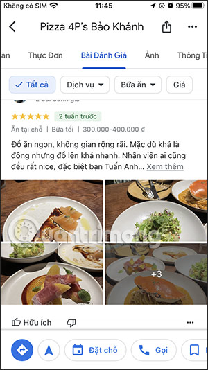 Xem đánh giá trên Google Maps