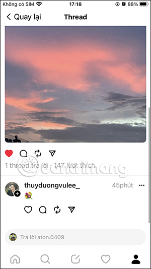 Bài đăng Threads đã thích
