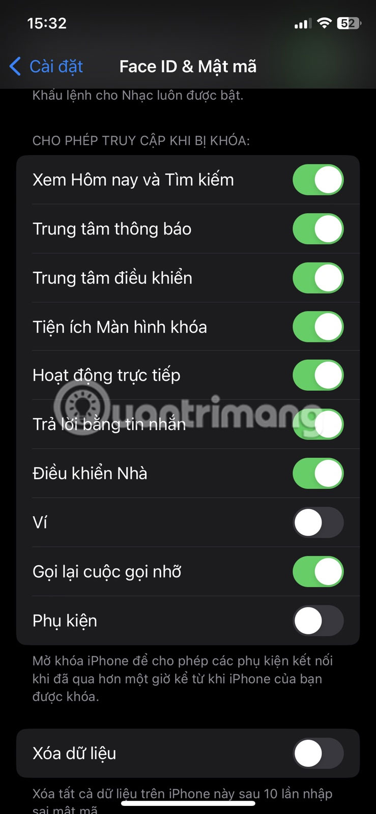 Cài đặt Face ID & Passcode trên iPhone