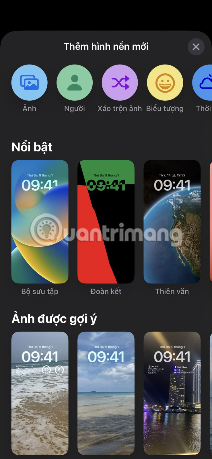 Tùy chỉnh màn hình khóa iPhone