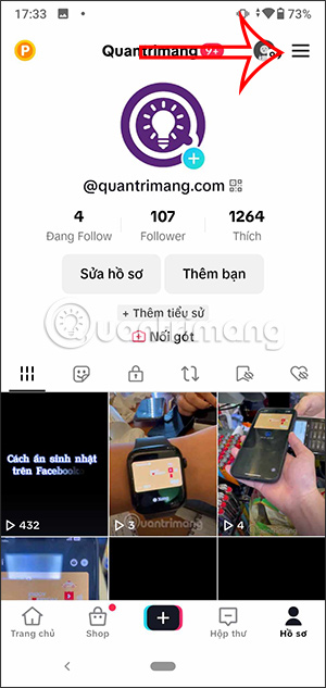 Tùy chỉnh TikTok