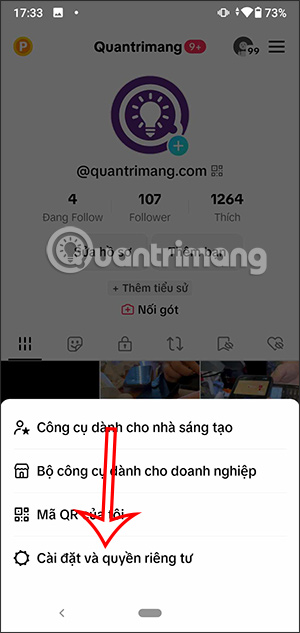Cài đặt quyền riêng tư TikTok