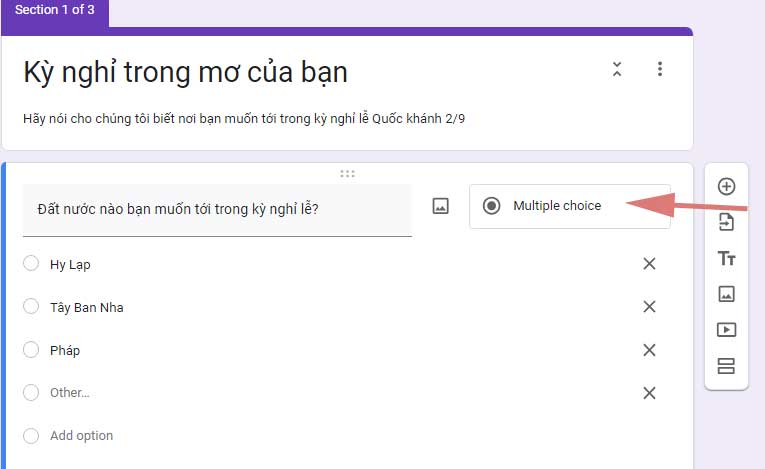Tích câu hỏi đa lựa chọn