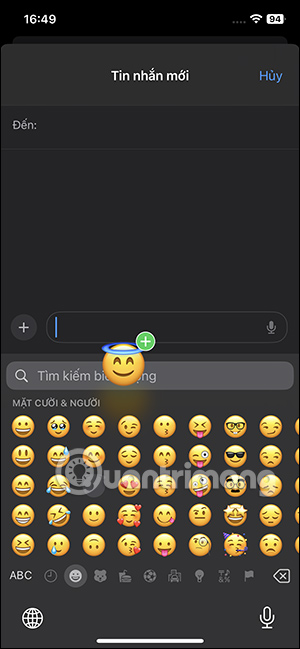 Chọn emoji thành sticker