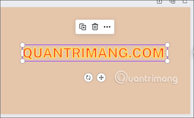 Viền chữ trong Canva