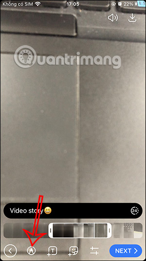 Vẽ vào video Telegram Stories
