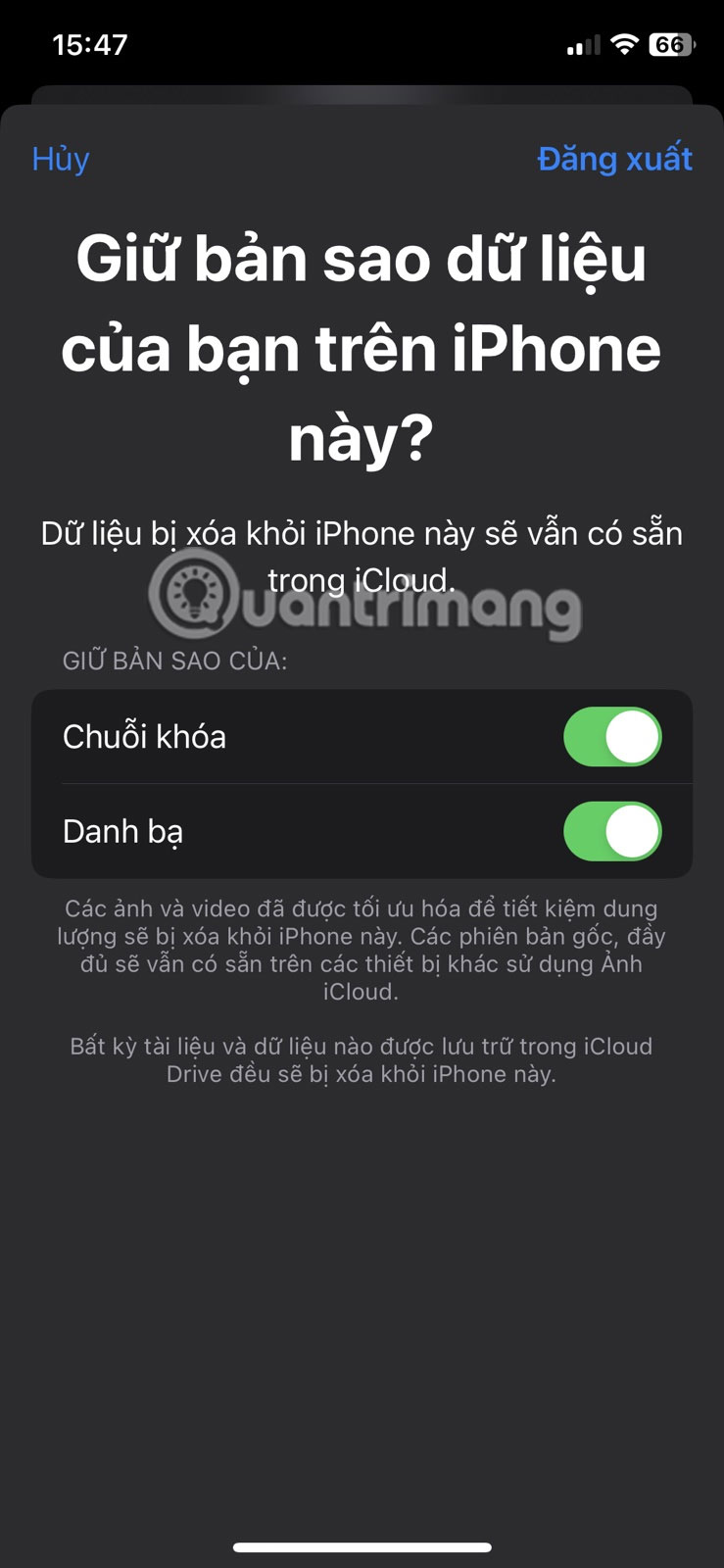 Sao lưu dữ liệu
