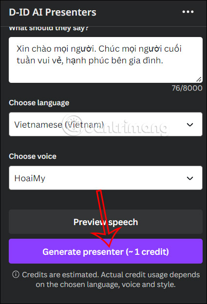 Tạo video thuyết trình trên Canva