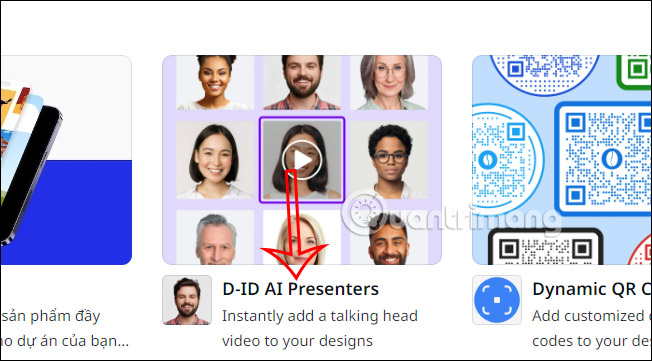 Ứng dụng D-ID AI Presenters Canva