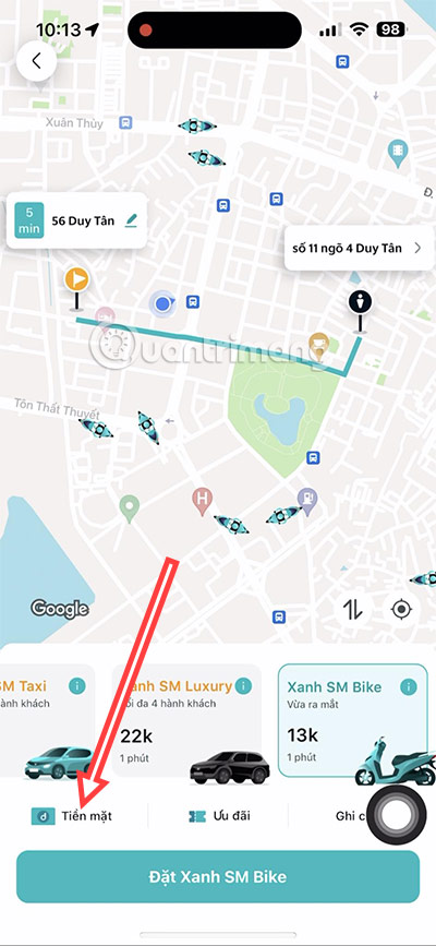 làm xe ôm điện vinfast