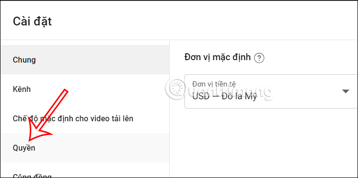 Quyền quản lý kênh YouTube