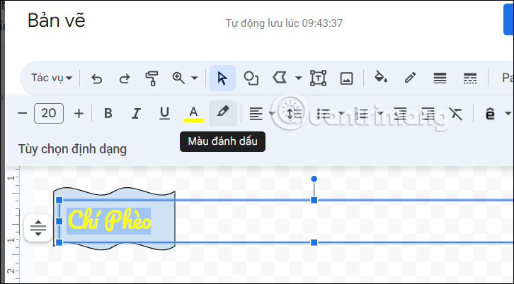 Chỉnh chữ trên Google Docs