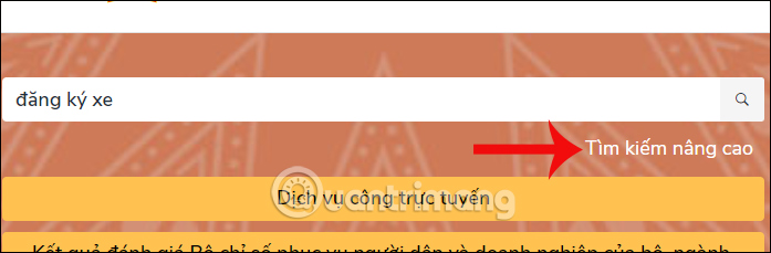 Tìm hồ sơ đăng ký xe trực tuyến