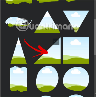 Khung đường kẻ chéo trên Canva