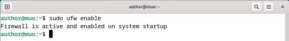 Kích hoạt UFW trên Debian