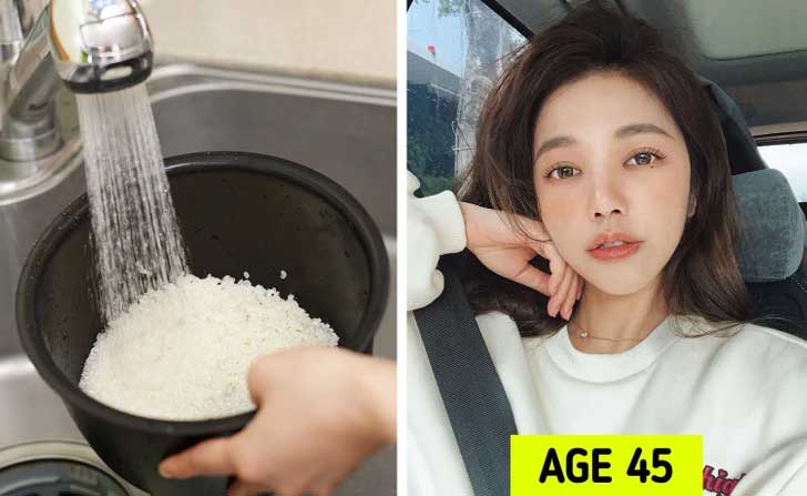 Dùng nước vo gạo