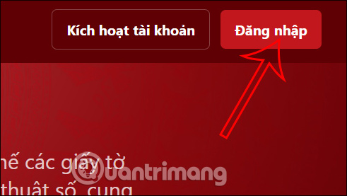 Đăng nhập VNeID trên máy tính