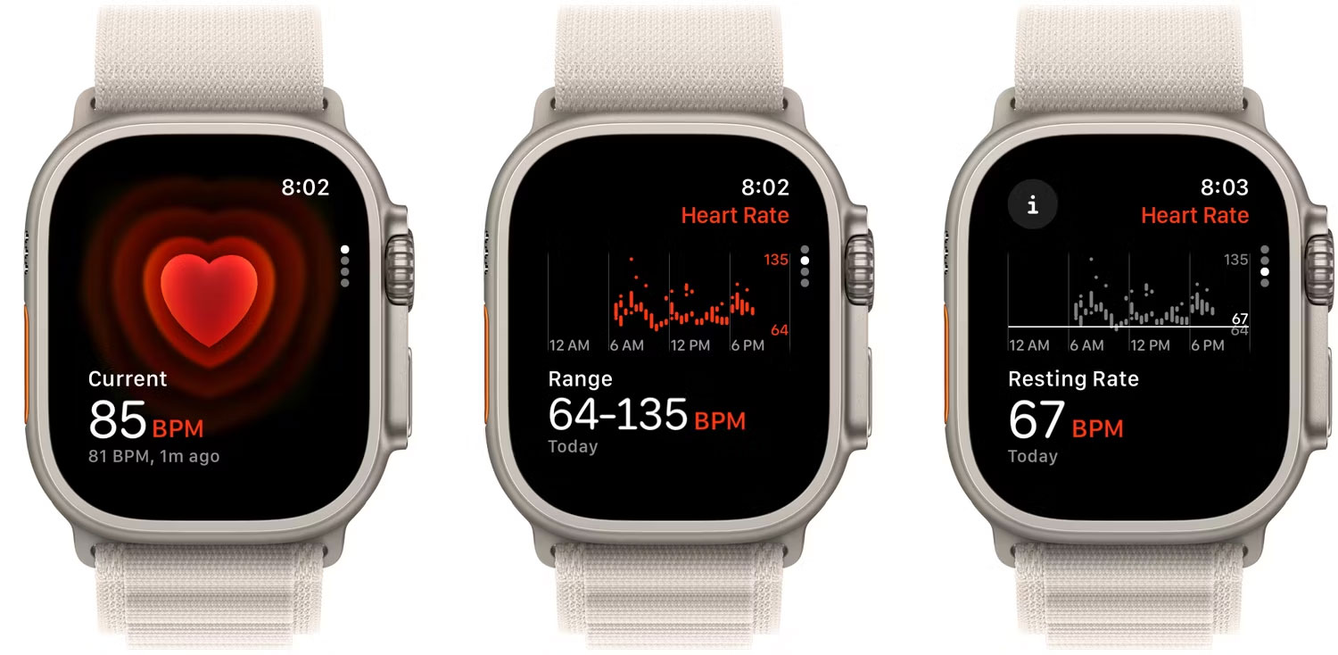 Ứng dụng Heart Rate trên Apple Watch