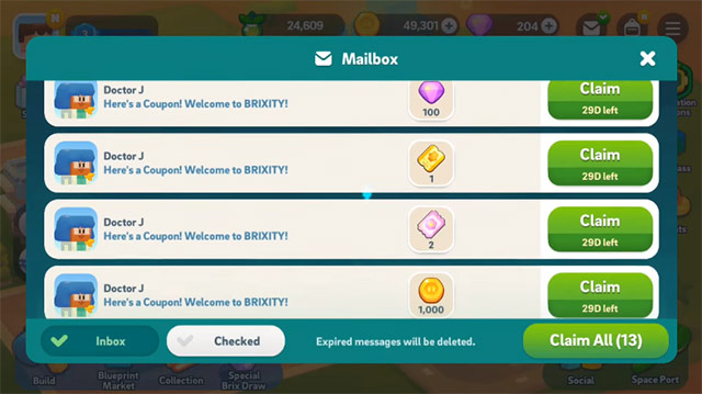 giftcode brixity mới nhất