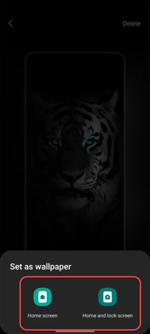 Cài nền động Samsung Galaxy