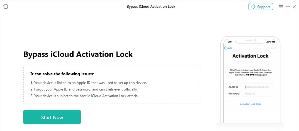 Màn hình Bypass iCloud Activation Lock