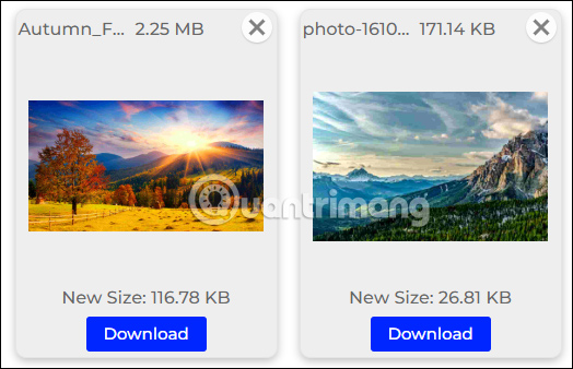 Ảnh nén trên IMG Century